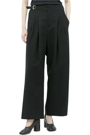 Issey Miyake Femme, Pantalons, Noir, Taille: 42 FR Pantalon Ease en Laine