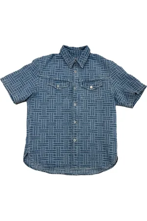 Kenzo Homme, Chemises, Bleu, Taille: S Chemise en denim à motif
