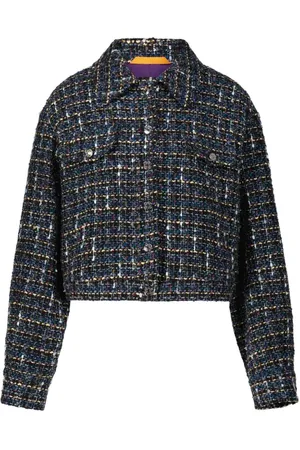 HUGO BOSS Femme, Vestes, Multicolore, Taille: 42 FR Blouson en tweed