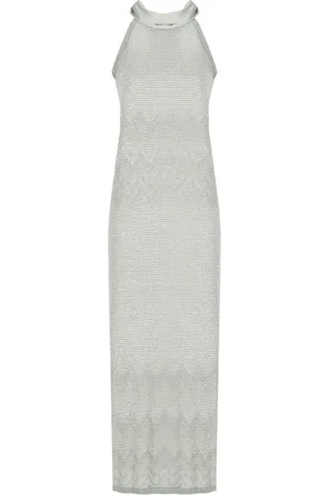 D.EXTERIOR Femme, Robes, Vert, Taille: 36 FR Robe Verte en Viscose avec Motif Lurex