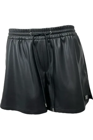 HUGO BOSS Femme, Shorts, Noir, Taille: 42 FR Short en similicuir