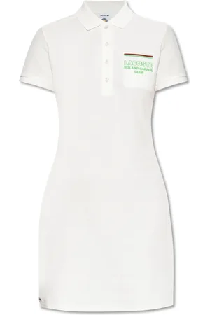 Lacoste Femme, Robes, Blanc, Taille: 38 FR Robe avec logo