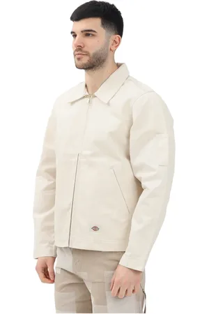 Dickies Homme, Vestes, , Taille: S Veste en Denim Blanc Printemps Été