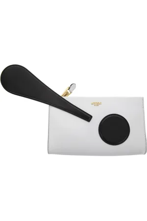 Moschino Femme, Sacs, Blanc, Taille: ONE Size Pochette avec point d