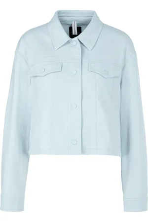 Marc Cain Femme, Vestes, Bleu, Taille: 42 FR Veste en jean ajustée