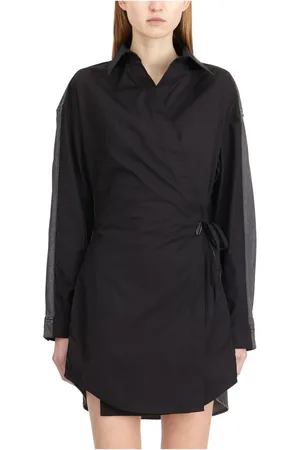 Diesel Femme, Robes, Noir, Taille: 36 FR Robe en Denim Élégante