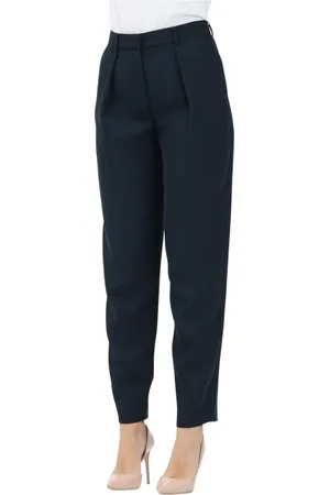 Armani Exchange Femme, Pantalons, Bleu, Taille: 42 FR Pantalon Élégant Bleu Sur Mesure