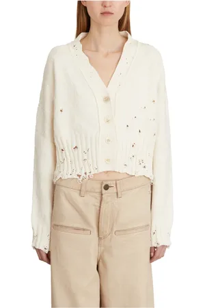 Marni Femme, Pulls, , Taille: 36 FR Cardigan Court Déchiré Sweater