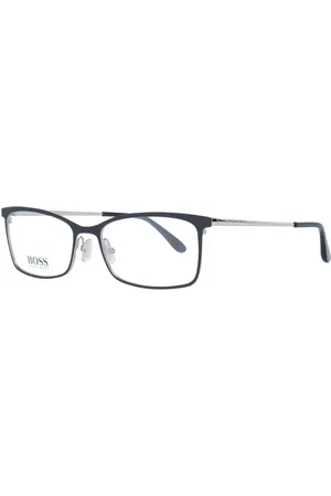 HUGO BOSS Femme, Accessoires, Noir, Taille: ONE Size Montures optiques rectangulaires en métal noir