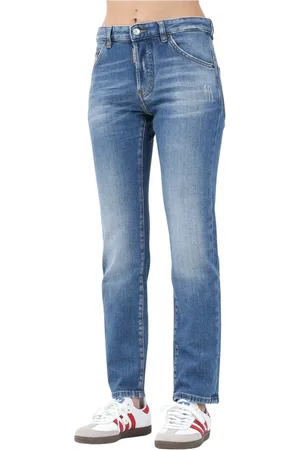 Dsquared2 Femme, Jeans, Bleu, Taille: 42 FR Vintage Denim Jeans Regular Fit