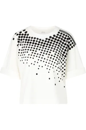 Marc Cain Femme, Tops, Multicolore, Taille: 42 FR T-shirt à Imprimé Graphique