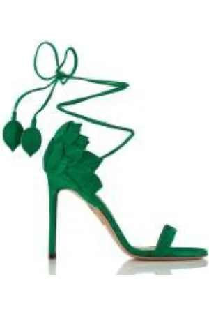 Aquazzura Femme, Chaussures, Vert, Taille: 37 EU Sandales Élégantes à Talon