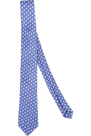 Errico Formicola Homme, Accessoires, Bleu, Taille: ONE Size Cravate de Luxe en Soie
