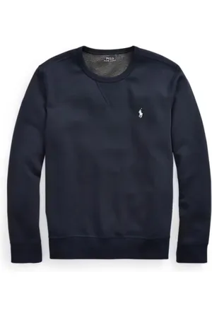 Ralph Lauren Homme, Sweatshirts et sweats à capuche, Bleu, Taille: L T-shirt Bleu à Manches Longues avec Logo Classique