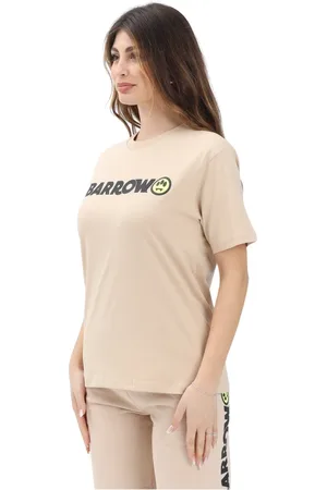 BARROW Femme, Tops, , Taille: 38 FR T-shirt à manches courtes avec smiley