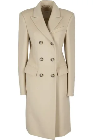 Sportmax Femme, Manteaux, Brun, Taille: 38 FR Beige Morgana Coat