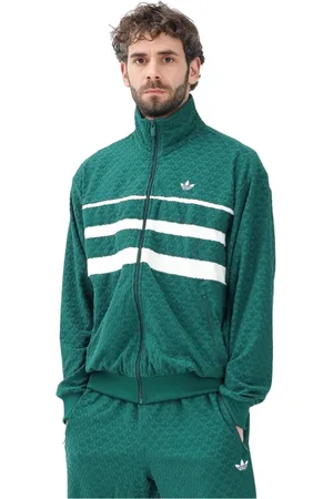 adidas Homme, Sweatshirts et sweats à capuche, Vert, Taille: L Sweat à Capuche Monogramme Vert