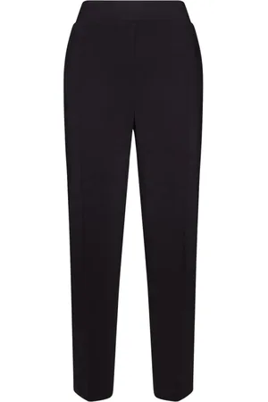 Elena Miro Femme, Pantalons, Bleu, Taille: 38 FR Pantalon droit à taille élastique