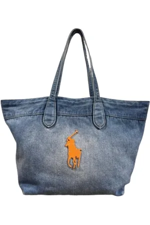 Ralph Lauren Femme, Sacs, Bleu, Taille: ONE Size Sac cabas Bellport en Denim