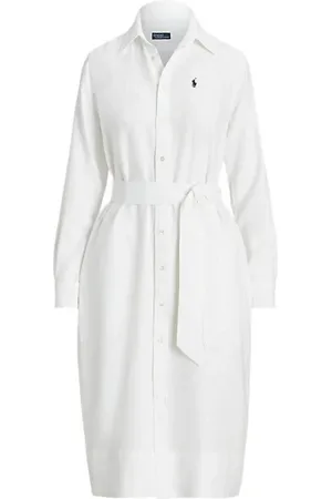 Ralph Lauren Femme, Robes, Blanc, Taille: 36 FR Robe Élégante pour Femmes