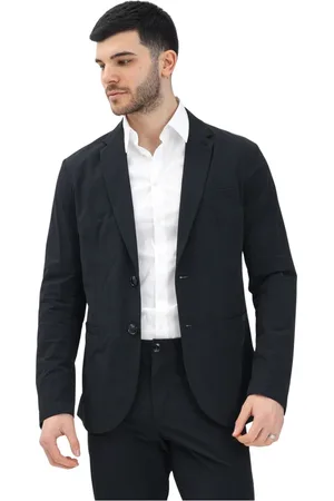 Armani Exchange Homme, Vestes, Noir, Taille: 3XL Veste noire à un bouton style classique
