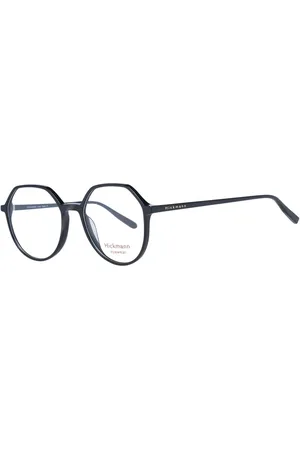 ANA HICKMANN Femme, Accessoires, Noir, Taille: ONE Size Montures Optiques Noires pour Femmes Style Rond