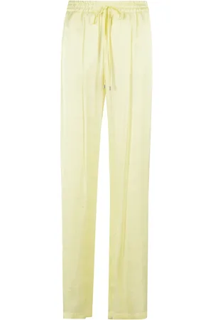 ERMANNO SCERVINO Femme, Pantalons, Jaune, Taille: 36 FR Ensemble pyjama en soie