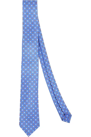 Errico Formicola Homme, Accessoires, Bleu, Taille: ONE Size Cravate de Luxe en Soie