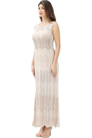 AKEP Femme, Robes, , Taille: 40 FR Robe Longue Design Zig-Zag