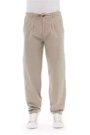 BALDININI Homme, Pantalons, , Taille: L Pantalon Chino en Coton Plissé