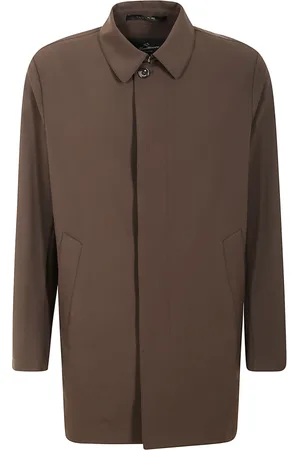 MONTECORE Homme, Manteaux, Brun, Taille: L Trench Élégant Moderne pour l
