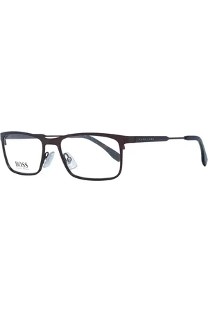 HUGO BOSS Homme, Accessoires, Brun, Taille: ONE Size Montures de Lunettes Rectangulaires