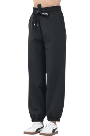 GAËLLE Femme, Pantalons, Noir, Taille: 38 FR Pantalon Sportif Noir Taille Élastique