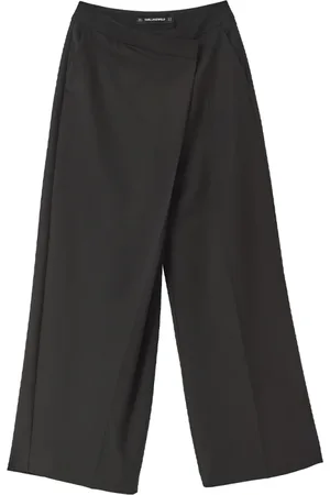Karl Lagerfeld Femme, Pantalons, Noir, Taille: 38 FR Wrap Pants