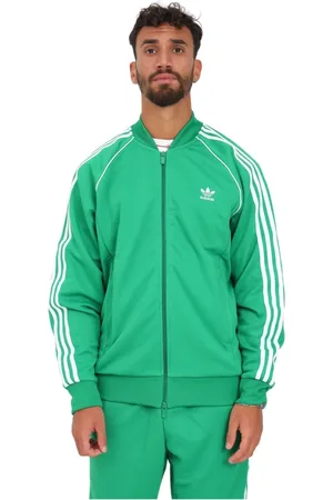 adidas Homme, Sweatshirts et sweats à capuche, Vert, Taille: XS Sweat à fermeture éclair vert
