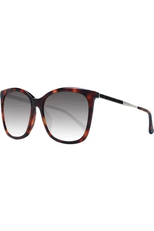 Jimmy Choo Femme, Accessoires, Brun, Taille: ONE Size Lunettes de Soleil pour Femmes Marron Style Carré