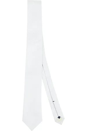 Errico Formicola Homme, Accessoires, Blanc, Taille: ONE Size Élégante Cravate en Soie