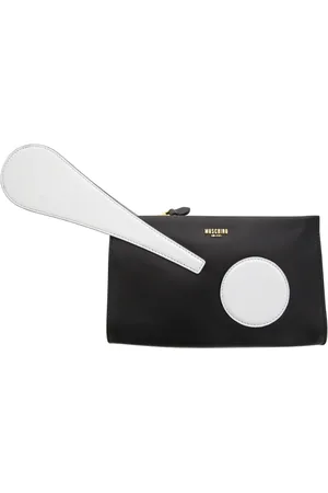 Moschino Femme, Sacs, Noir, Taille: ONE Size Pochette avec point d