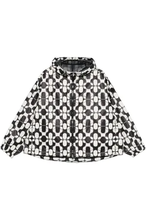 Moncler Femme, Vestes, Noir, Taille: 42 FR Imperméable imprimé pour enfants