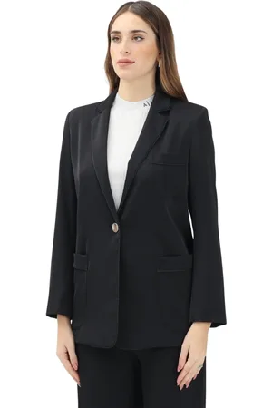 Armani Exchange Femme, Vestes, Noir, Taille: 42 FR Élégante veste noire pour femme