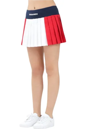 Dsquared2 Femme, Jupes, Multicolore, Taille: 40 FR Jupe de tennis plissée à blocs de couleur