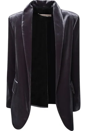 BLANCA Femme, Vestes, Gris, Taille: 36 FR Veste Grise à Col Châle Aw23