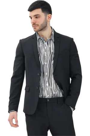 Patrizia Pepe Homme, Vestes, Noir, Taille: S Veste Noire Classique pour Homme