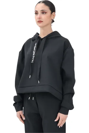 GAËLLE Femme, Sweatshirts et sweats à capuche, Noir, Taille: 42 FR Sweat à Capuche Noir Essentiel avec Finition Moderne