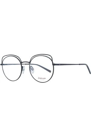 ANA HICKMANN Femme, Accessoires, Noir, Taille: ONE Size Montures Optiques Noires pour Femmes Style Rond