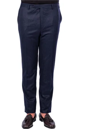corneliani Homme, Pantalons, Bleu, Taille: 4XL Pantalon Homme en Flanelle Bleu