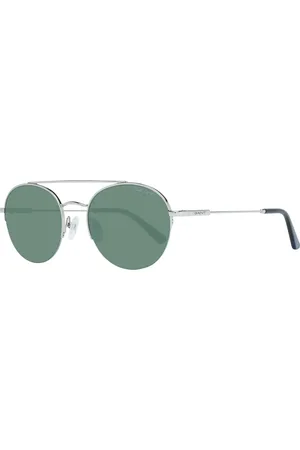 GANT Homme, Accessoires, Gris, Taille: ONE Size Lunettes de Soleil Grises Style Rond