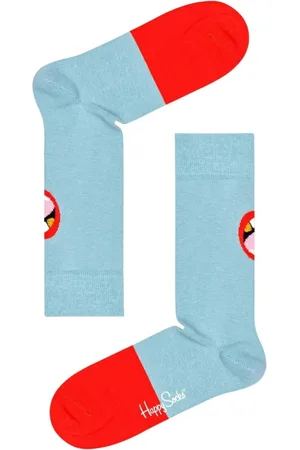 Happy Socks Femme, Sous-vêtements, Multicolore, Taille: S Chaussettes Colorées Crew Bleu clairRouge