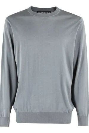 DEPARTMENT FIVE Homme, Pulls, Gris, Taille: L Pull en Coton et Soie