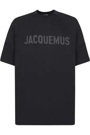 Jacquemus Homme, Tops, Noir, Taille: S T-shirt noir au design épuré
